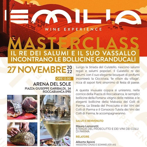 Emilia Wine Experience, autunno caldo a suon di eccellenze
